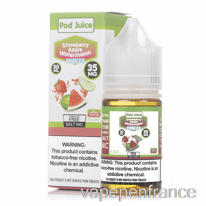 Congeler La Pastèque Pomme Fraise - Jus De Gousse - 30 Ml 55 Mg Stylo Vape